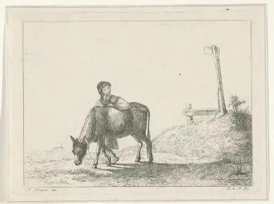 Jongen en een ezel