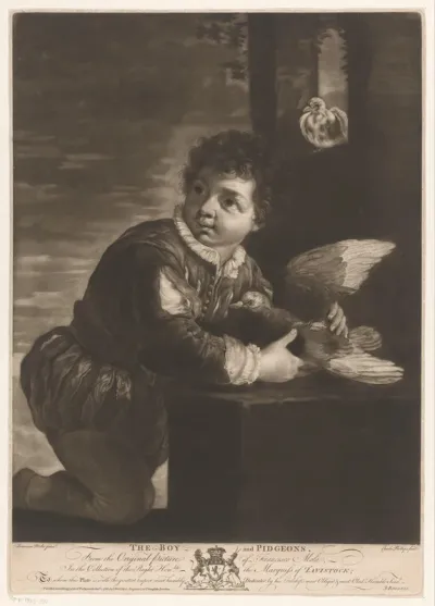 Jongen met een duif