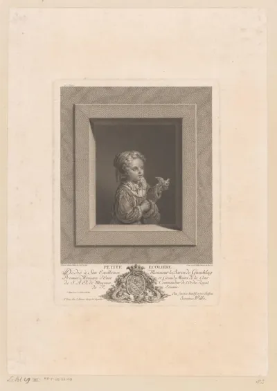 Jongen met een vogel in de hand