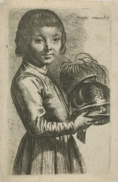Jongen met helm