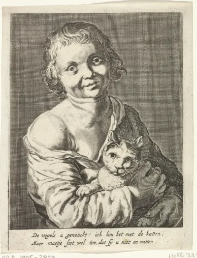 Jongen met kat