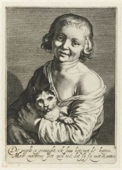 Jongen met kat