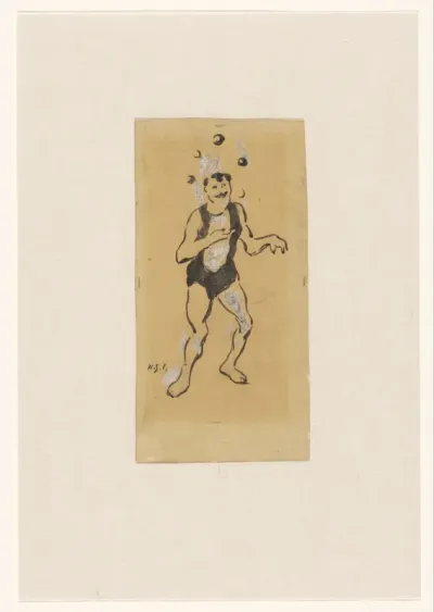 Jongleur met ballen