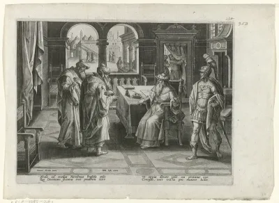 Josef van Arimatea verzoekt Pilatus om het lichaam van Christus