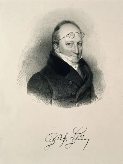 Joseph A. F. Fladung. Lithograph by Gabriel Decker