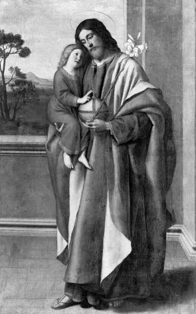 Joseph and Christ as a Child