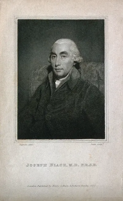 Joseph Black. Engraving by T. A. Dean, 1830, after H. Raeburn