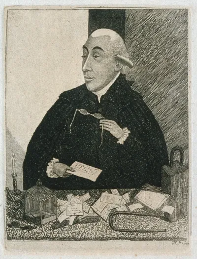 Joseph Black. Etching by J. Kay, 1787