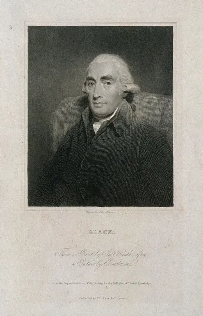 Joseph Black. Stipple engraving by J. Posselwhite after J. Heath after H. Raeburn