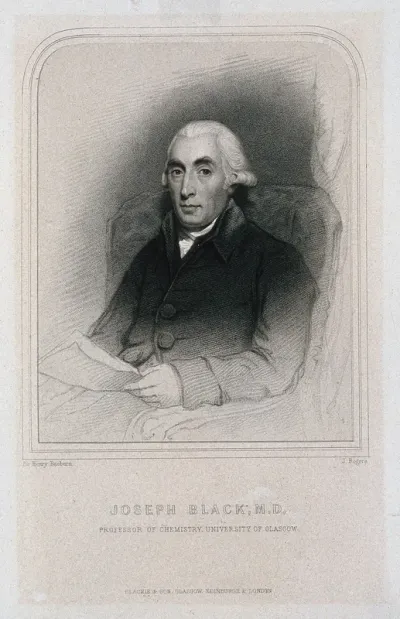 Joseph Black. Stipple engraving by J. Rogers after H. Raeburn