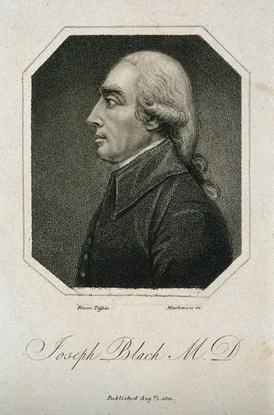 Joseph Black. Stipple engraving by K. Mackenzie after J. Tassie