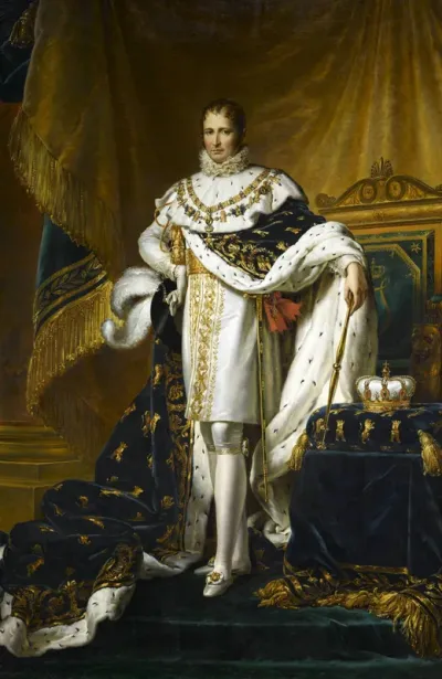 Joseph Bonaparte, king of Spain, in coronation robes
