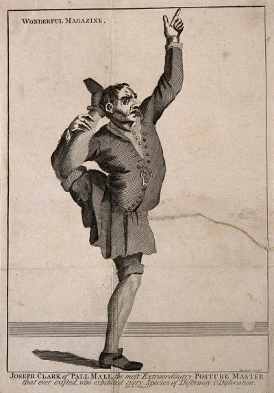 Joseph Clark, a contortionist