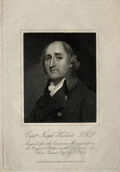 Joseph Huddart. Stipple engraving by T. Blood, 1811, after J. Hoppner