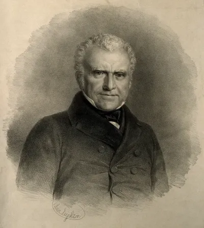 Joseph Hume. Lithograph by B. Leighton, 1855, after himself