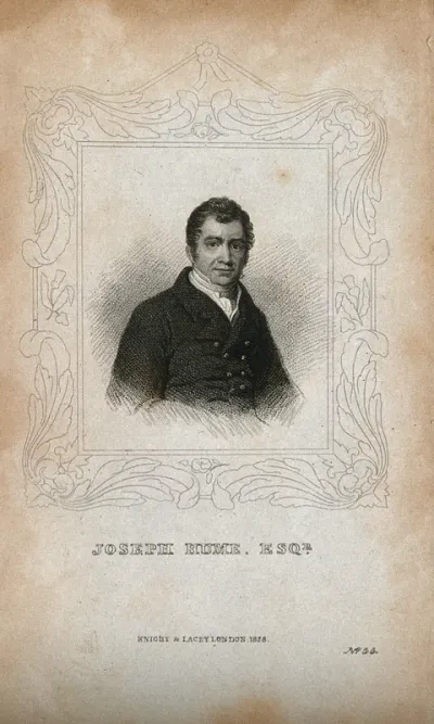 Joseph Hume. Stipple engraving, 1828