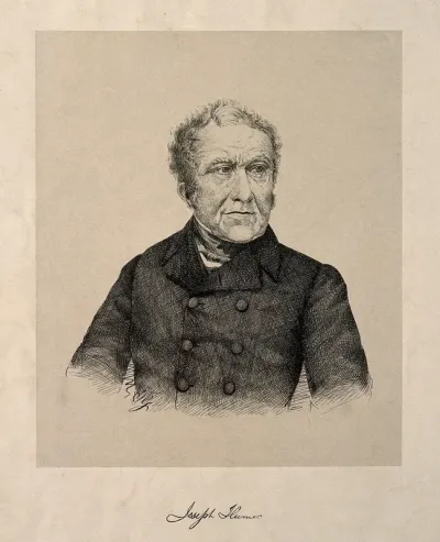 Joseph Hume. Wood engraving by [T. G.], 1855