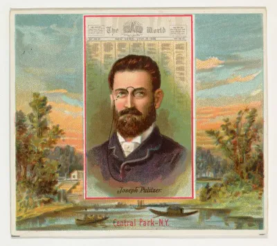 Joseph Pulitzer, The New York World, from the American Editors series (N35) for Allen & Ginter Cigarettes