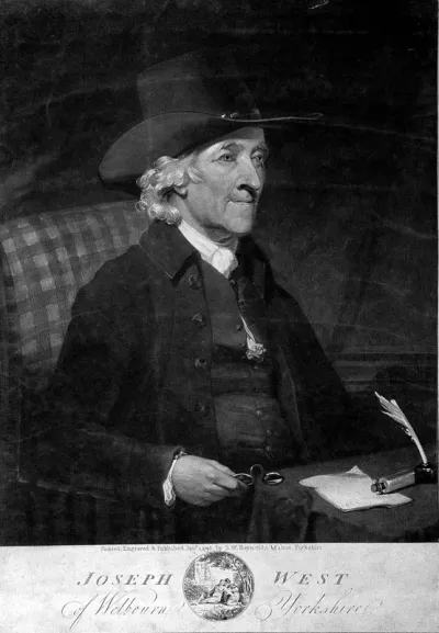 Joseph West. Mezzotint by S.W. Reynolds, 1798