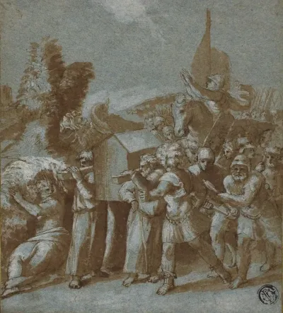 Joshua and the Israelites Crossing the Jordan