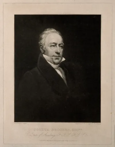 Joshua Brookes. Mezzotint by W. Ward, 1833, after B. E. Duppa
