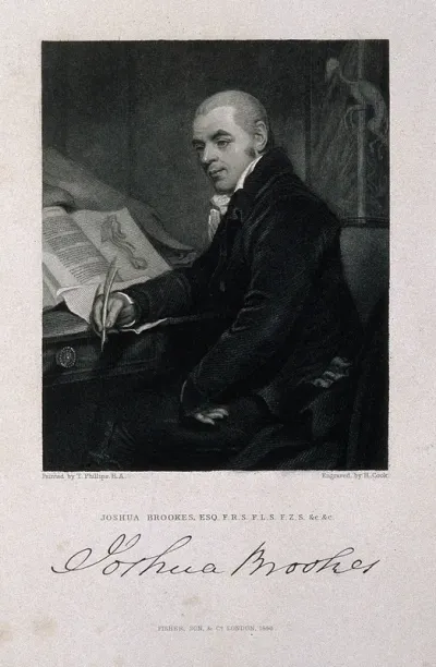Joshua Brookes.Stipple engraving by H