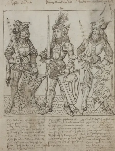 Joshua, King David and Judas Maccabeus