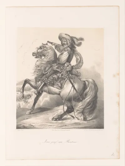 Josias von Rantzau te paard