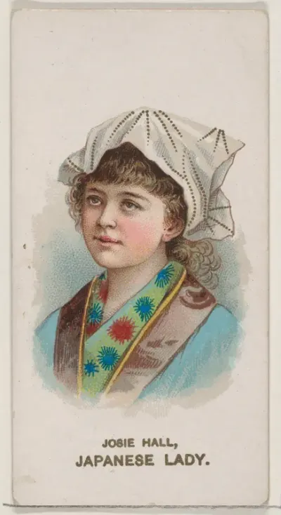 Josie Hall in Costume of Japanese Lady, from the set Actors and Actresses, Second Series (N71) for Duke brand cigarettes