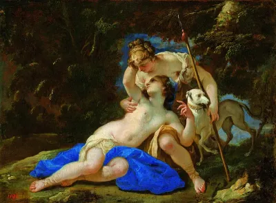 Jove under the guise of Diana and Callisto