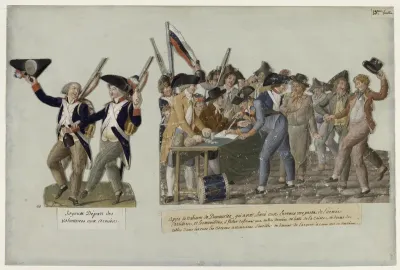 Joyeux départ des volontaires aux armées