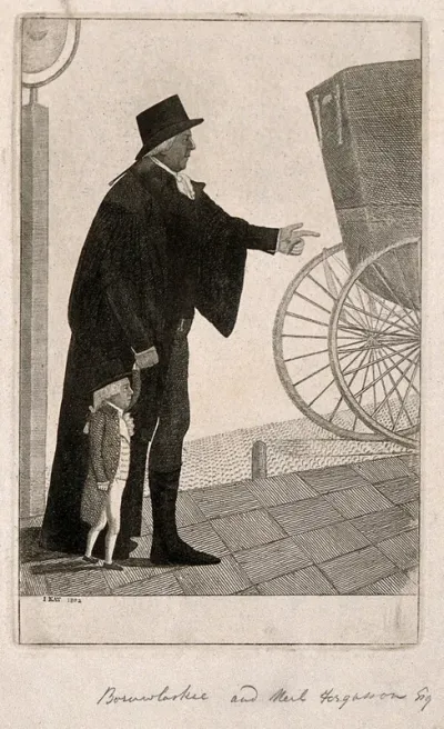 Joźef Boruwlaski, a dwarf (with Neil Fergusson?)