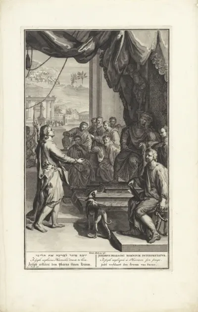 Jozef verklaart de dromen van de farao