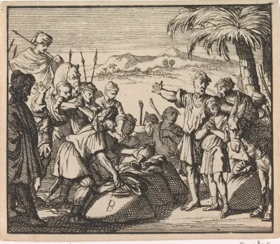 Jozefs beker gevonden in de graanzak van Benjamin