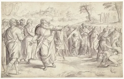 Jozua vermaant het volk om trouw aan God te blijven