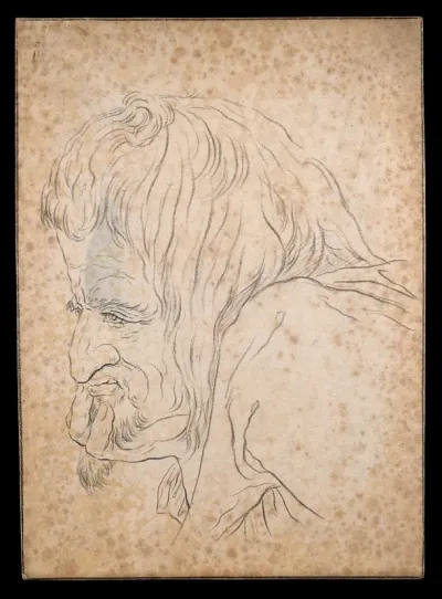Judas Iscariot. Drawing, c. 1789, after H. Holbein