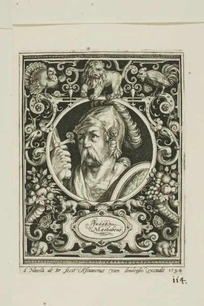 Judas Macabee, plate six from The Nine Worthies