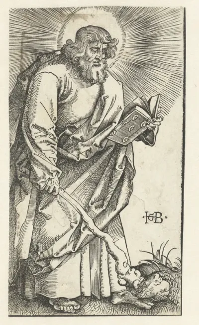 Judas Taddeüs met knots
