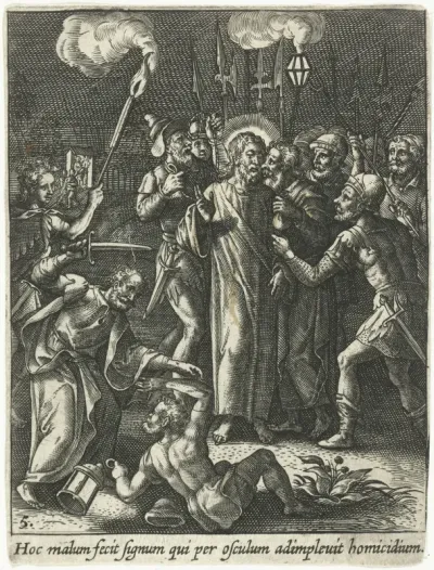 Judaskus en arrestatie van Christus