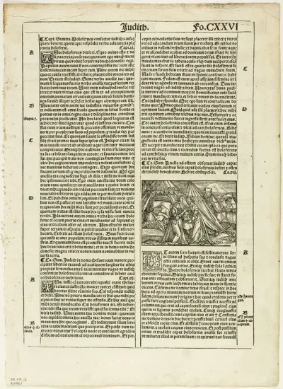 Judith and Her Maid Placing the Head of Holofernes in a Bag from Biblia latina, plate six from Woodcuts from Books of the XVI Century