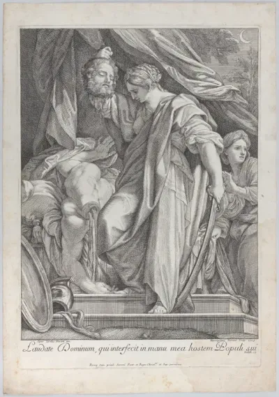 Judith cutting the head off Holofernes