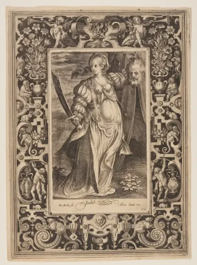 Judith, plate six from The Nine Worthies