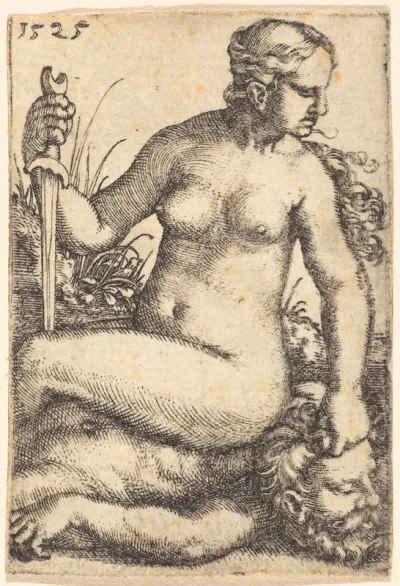 Judith Seated on the Body of Holofernes