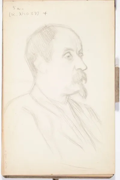 Juhani Aho. Todennäköisesti n. 1908-09.