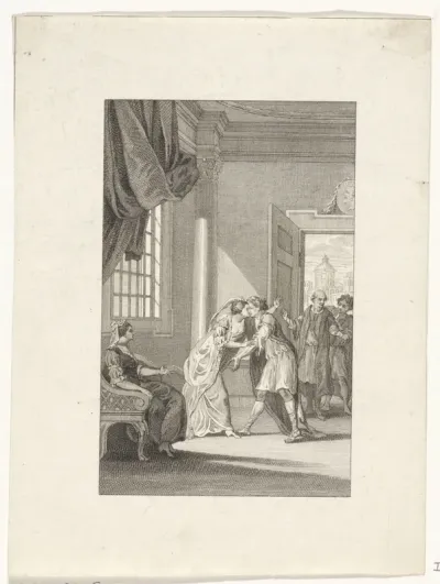 Juliane en Justus kussen elkaar bij hun wederzien