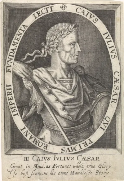 Julius Caesar als een van de negen helden