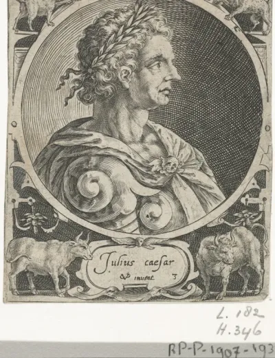 Julius Caesar als een van de negen helden