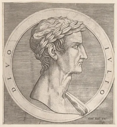 Julius Caesar, from The Twelve Caesars, from "Speculum Romanae Magnificentiae"