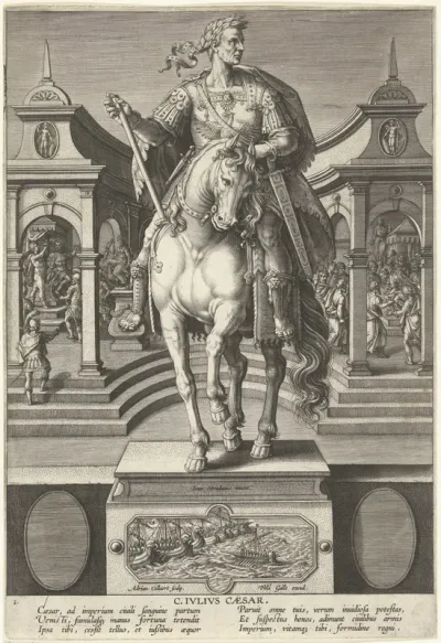Julius Caesar te paard