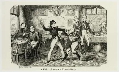 July - Summary Proceedings from George Cruikshank's Steel Etchings to The Comic Almanacks: 1835-1853